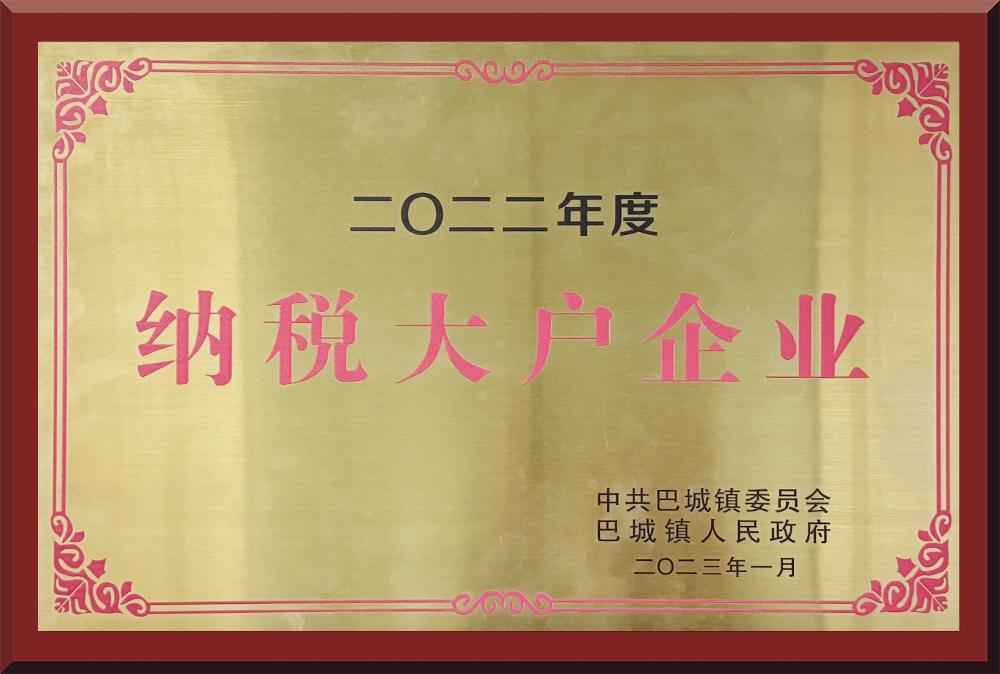 2022年度纳税大户企业